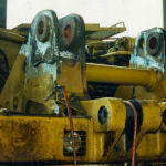 A contract we took in Ghana was to cut off 4 lugs on this excavator, supply and fit plates and casting, and line bore. We then got the job of three more machines after six months trial. 1 happy customer!
