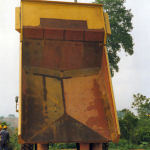 We manufactured this wear kit, for supply to Ghana. We went out to site to build the skip and fit the wear kit.
