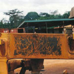 One of the Cat 773 chassis' after repair