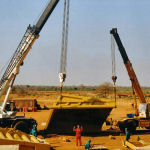 This was our first contract with Tanzanias first ever open cast gold mine, some 500 miles into the bush! We were brought in by Unatrac to build thirteen 777D skips. For this project we provided all the welding equipment, consumables and tools required (grinders, hammers, etc) and arranged for the transportation of this to Tanzania. The project was completed by a team of 4 over 6 weeks, working to a very tight schedule. The ultimate customer - Moolman Brothers - were very satisfied!